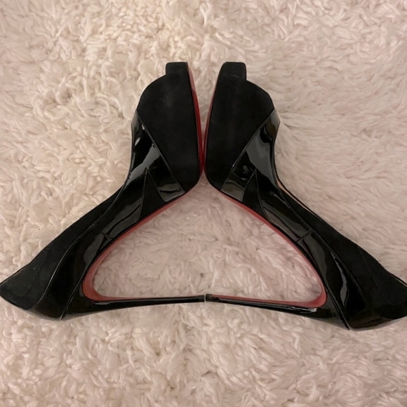 Christian Louboutin YOULAPEEP 120 Peep Toe 👀 Rare Hard to Find Style 👀 40.5 - Picture 4 of 14
